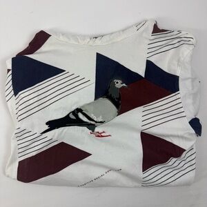 Staple Pigeon Hoodie Long Sleeve Shirt Geometric Graphic Streetwear Size Large‎